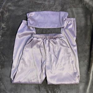 Tube Top With Pants Set